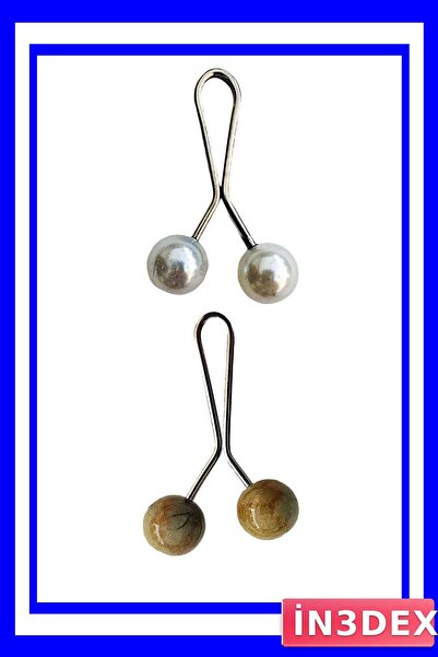 İN3DEX Hijab Scarf and Shawl Fixing Clip Set 2 Pieces