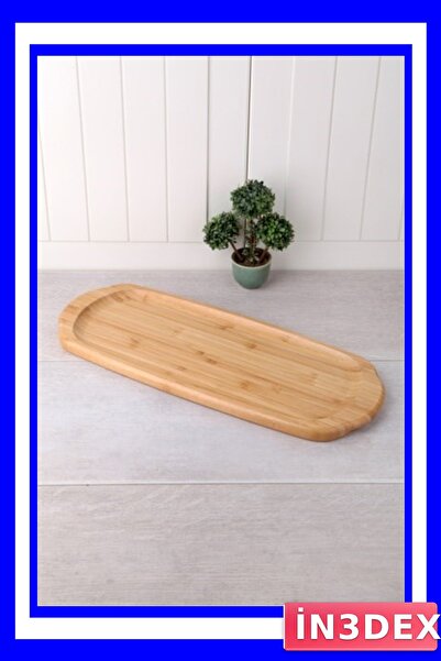 İN3DEX Bamboo Presentation Tray 40 cm Width 16 cm Length