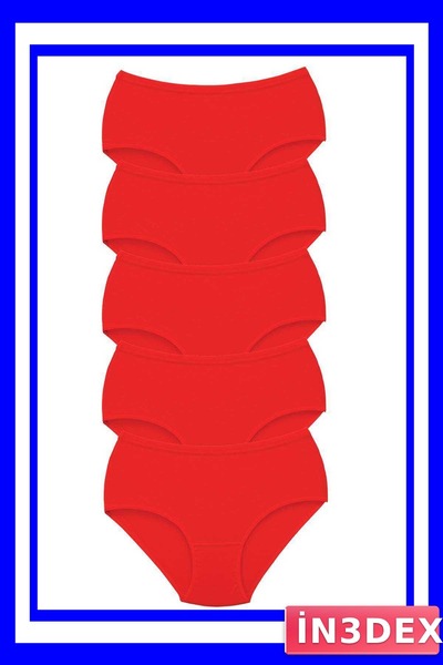 İN3DEX Women's High Waist Bato Panties 5-Pack Thick Elastic