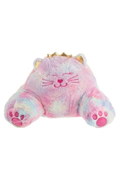 SHOPIENS Pernă decorativă cu pisică curcubeu 46x30x28cm pentru copii