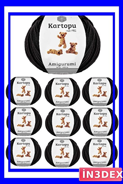 İN3DEX Amigurumi Knitting Yarn Set 10 Pieces 50 Grams