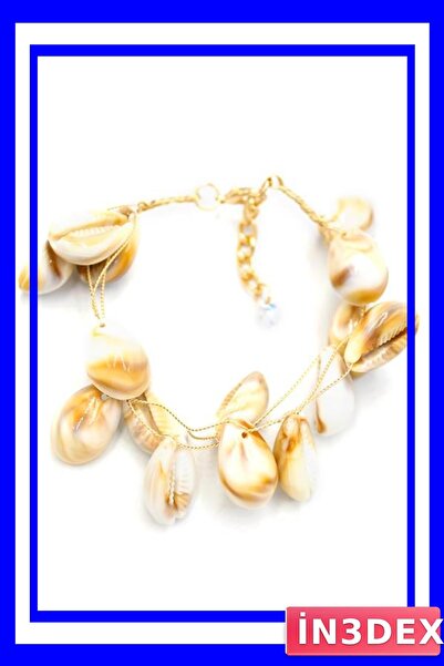 İN3DEX Natural Sea Shell Bracelet Brown Design