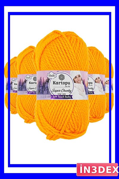 İN3DEX Thick Winter Hand Knitting Yarn 5 Pieces 100 Grams