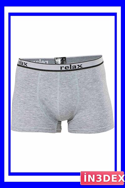 İN3DEX Cotton Flexible Men's Boxer Gray Color Comfortable Underwear