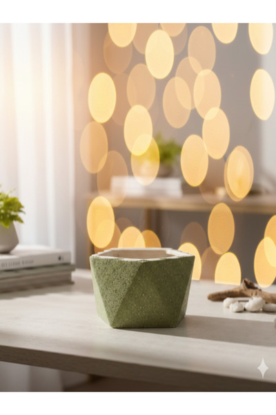 Adeem Small green granite vase