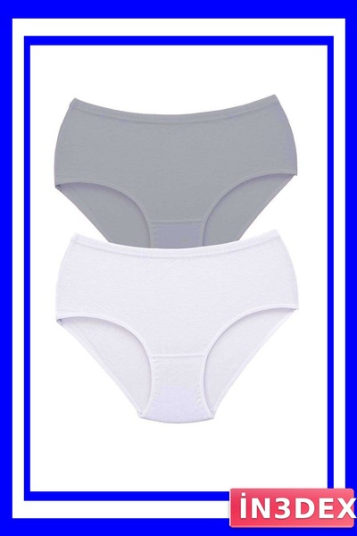 İN3DEX Women's High Waist Bato Panties Double Pack Thick Elastic