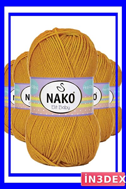 İN3DEX خيط حياكة للأطفال لا يسبب تكتلًا، 5 قطع، لون ذهبي لامع