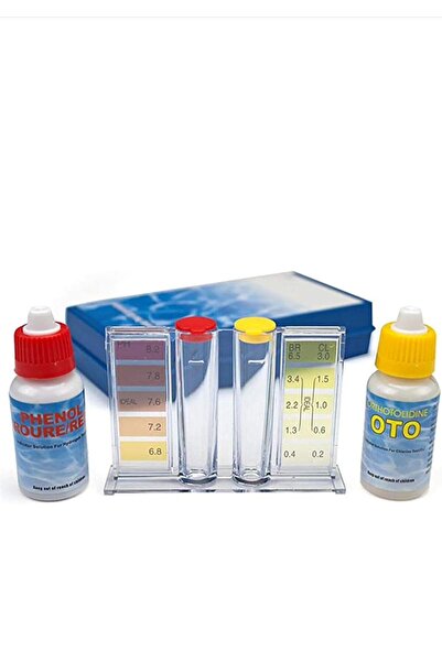 Aqua 2-in-1 Swimming Pool Water Test Kit, Chlorine and pH Level Testing Set, ...