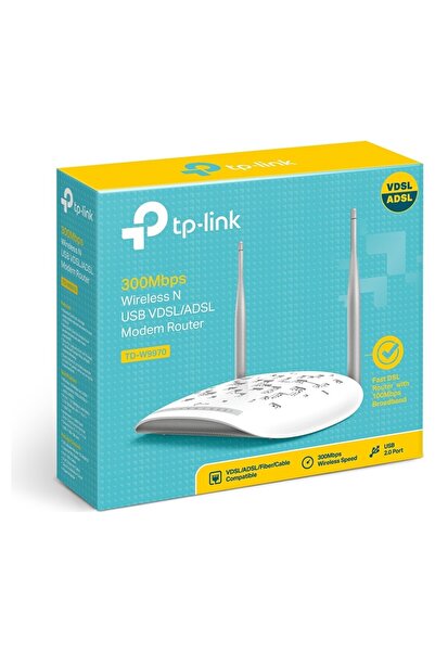 Midcom Tp-Link Td-w9970 300 Mbps Kablosuz Vdsl2/adsl2 Wı-fı Modem Router
