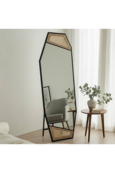 terndat مرايا مودرن بـ لون اسود خشبي