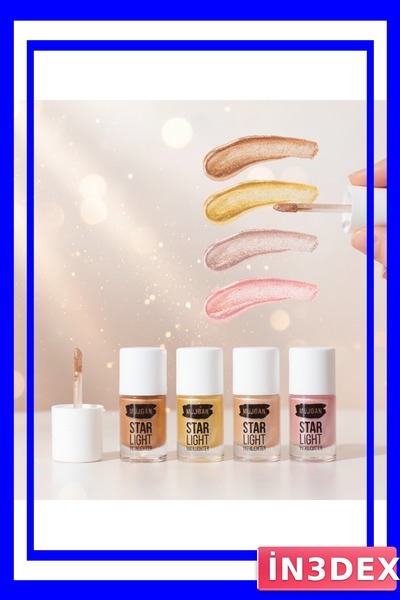 İN3DEX مجموعة من أربعة ألوان من مستحضرات التجميل السائلة لتفتيح الوجه والجسم