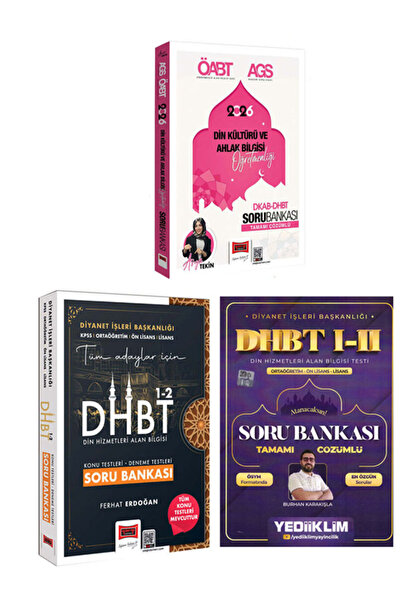 Yargı Yayınları 2026 DHBT 1-2 Soru Bankası Seti Asya Tekin Burhan Karakışla F...