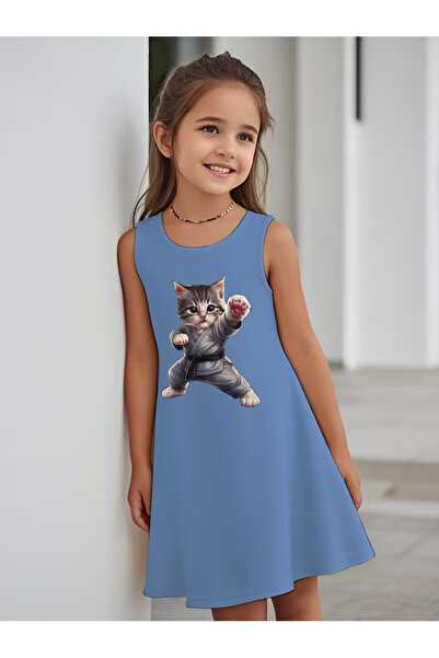 Cevval Момичешка рокля с принт