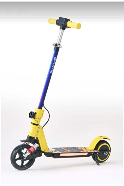 SIMATE Elektrikli Çocuk Scooter 130W-3 Kademe Hız-Ayarlanabilir Gidon-Uzun Me...