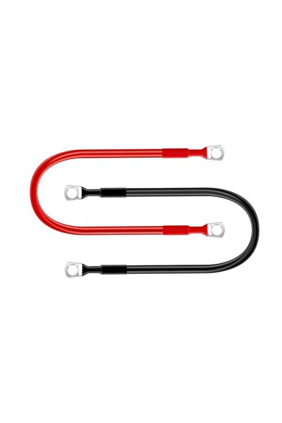 OEM Battery Power Cables (2 Pcs), Red and Black, 100% Copper, Length 2 m, Gau...