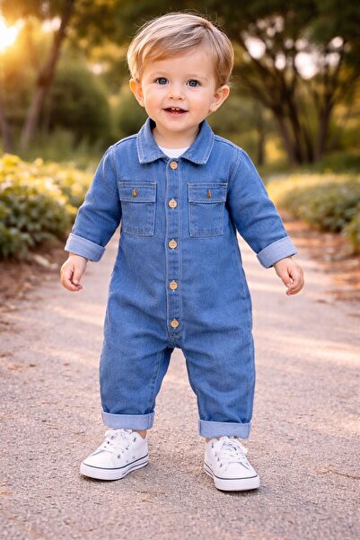 ZEYD ÇOCUK GİYİM Button-Detail Baby Jumpsuit