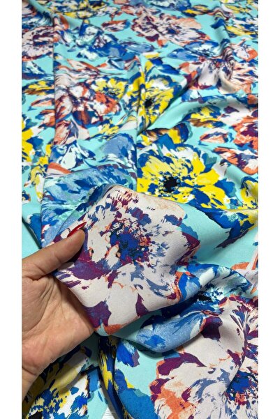 BURSA KUMAŞTAN Belmando Viskon Kumaş 150 cm En Elbiselik Dökümlü Yumuşak Doku...