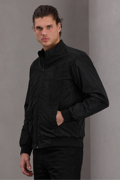 Bossago New Season Men's Black High Quality Bomber Jacket