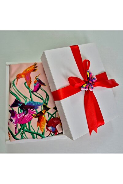 styleFlex Silk scarf set, in gift box + elegant brooch