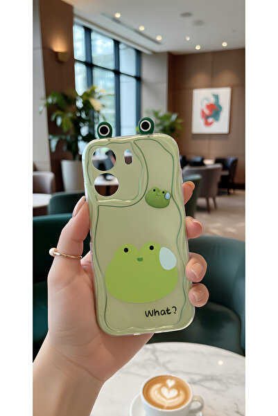 TechTrove حافظة هاتف مموجة بتصميم ضفدع أخضر لطيف ثلاثي الأبعاد متوافقة مع هات...