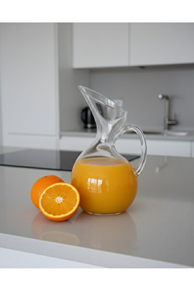 mertyavm Modern Tasarım El Yapımı Cam Sürahi – Şık Servis ve Dekoratif Su / L...