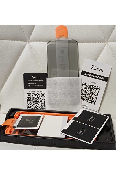TOCOL IPHONE 14 PRIVACY GLASS FILM WITH MOUNTING DEVICE INCLUDED