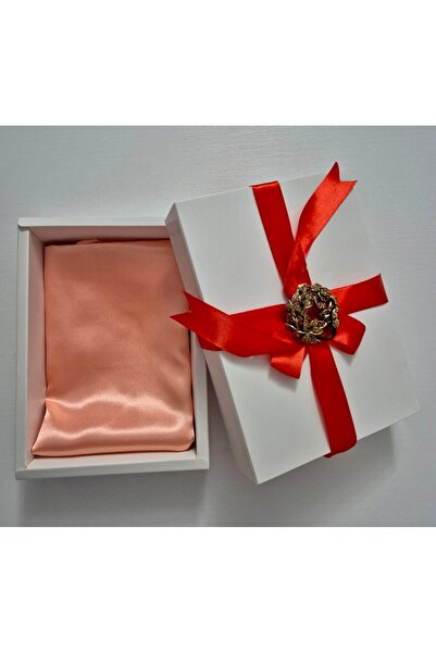 OnlyForYou Synthetic silk satin scarf set, in gift box + elegant brooch