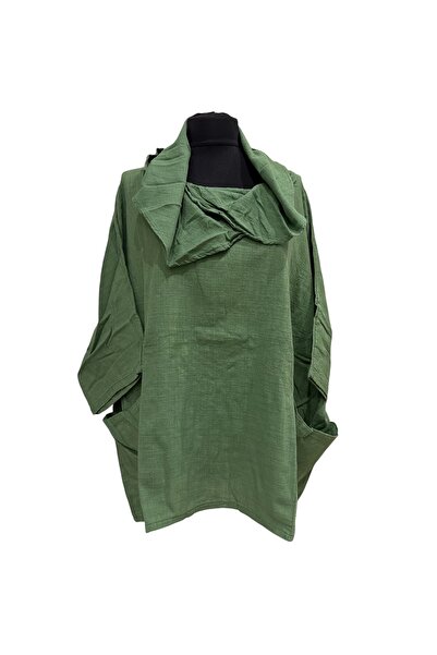 PHUTİ COLLECTION 100% Cotton Asymmetric Collar Blouse