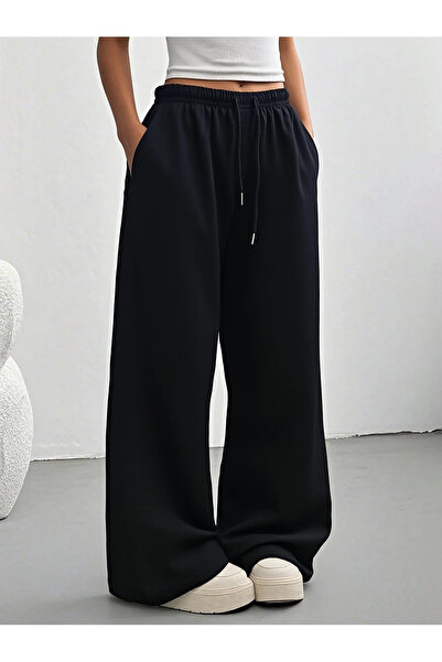 darkopia Unisex Unprinted Basic Baggy Cut Wide Leg Sweatpants