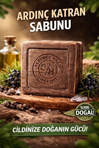 Sabuncu Hacı Original Juniper Tar Soap Traditional Purifying Juniper Tar Soap...
