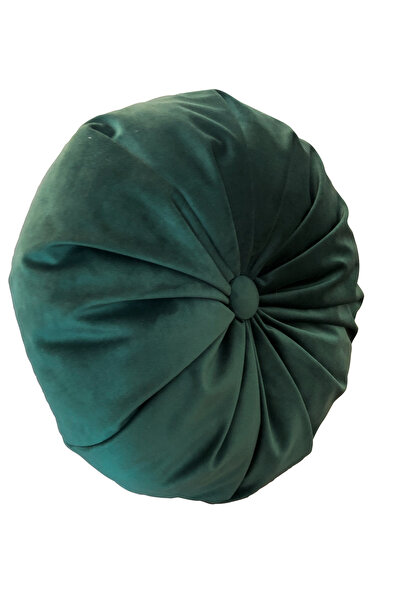 Casasro Perna Decorativa, Rotunda, Catifea Lux, Verde, 38cm