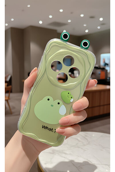 TechTrove حافظة هاتف مموجة بتصميم ضفدع أخضر لطيف ثلاثي الأبعاد متوافقة مع هات...