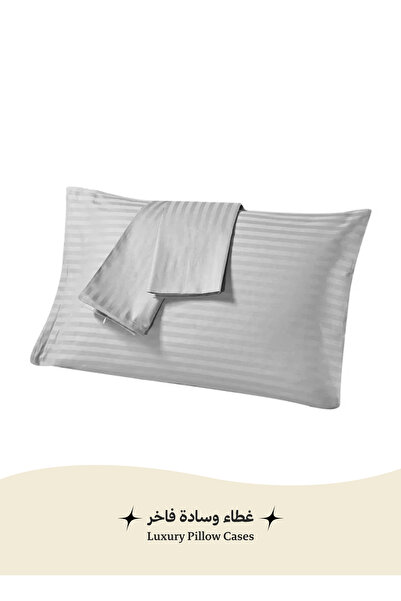 Art Comfort Set of 4 soft and cool hotel pillow covers - dirt and dust protec...