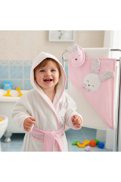 milay's life home collections 0-2 Years Gaye Baby Girl Organic Cotton Rabbit ...