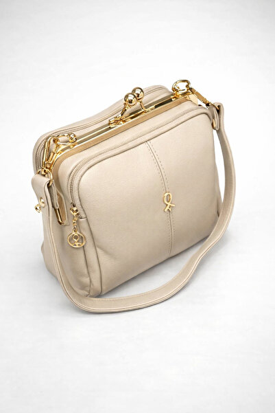 PENGORA Women's Clip-On 4-Compartment Soft Leather Hand, Shoulder and Crossbo...