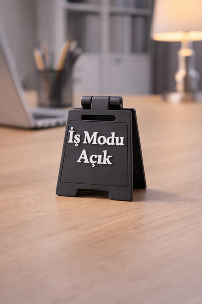 EAE DESİGN STUDİO İş Modu Açık-Masaüstü ofis tabelası-Home office tabela-mini...