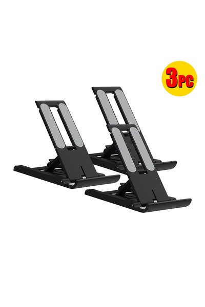 BUYMART 3 PC Recordio Metal Mobile Phone Stand Portable Folding Live Broadcas...