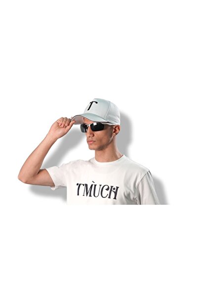 T-MUCH White Cap Brim Style With 3D Embroidery Black Logo - UNISEX