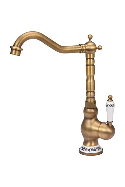 FALA Baterie chiuvetă Retro Bronze cu 4 robinete, pentru o persoană manetă,