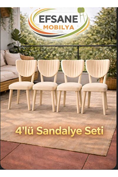 Efsane i.E.G ELMA SANDALYE 4 ADET MUTFAK YEMEK ODASI SALON BALKON BAHÇE OTEL ...