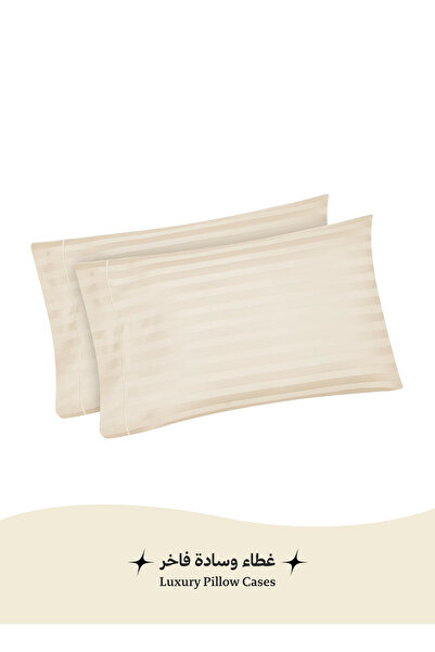 Art Comfort Set of 4 soft and cool hotel pillow covers - dirt and dust protec...