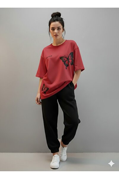 PENTHİLUS Women's Oversized Two-Piece Set - Women's Oversized Bottom - Top Su...