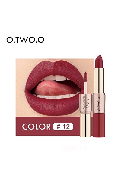 O.TWO.O Cosmetics 2-in-1 Matte Liquid Lipstick – High Pigment. Long Wear. Dou...