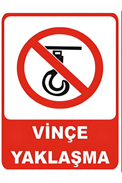 HiperAD Reklam لافتة تحذيرية مطبوعة من VİNCE YAKLAŞMA DEKOTA – 3 مم فوركس × 2...