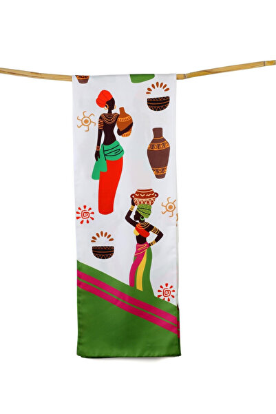 NESSCARF وشاح نسائي مثلث الشكل من التويل مقاس 26x135 سم