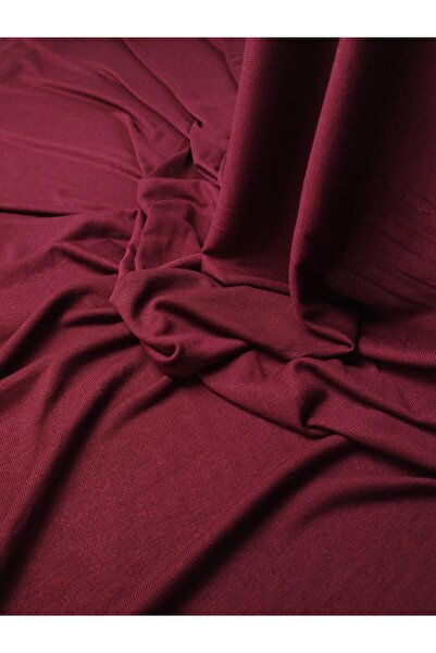 Kumaş Parça Thin Combed Cotton in Burgundy Color Width: 150 cm
