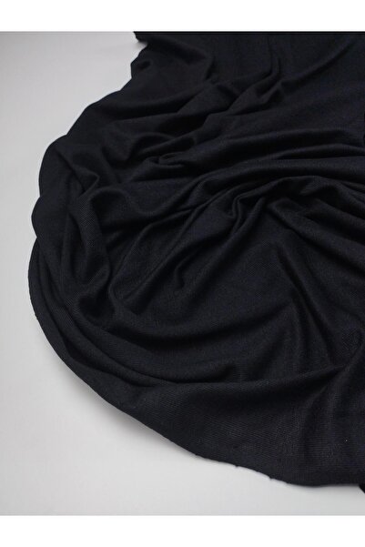 Kumaş Parça Țesătură subțire din bumbac pieptănat în culoarea neagră Lățime: ...