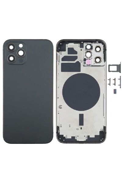 indirimplus iPhone 12 Pro Max Sim Kart Yuvası, Yan Tuşlar ve Kamera Lensi İçe...