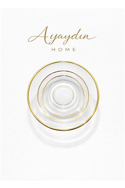 Paşabahçe 54201 Yaldızlı Çay Tabağı 6’lı Set - AYAYDIN HOME