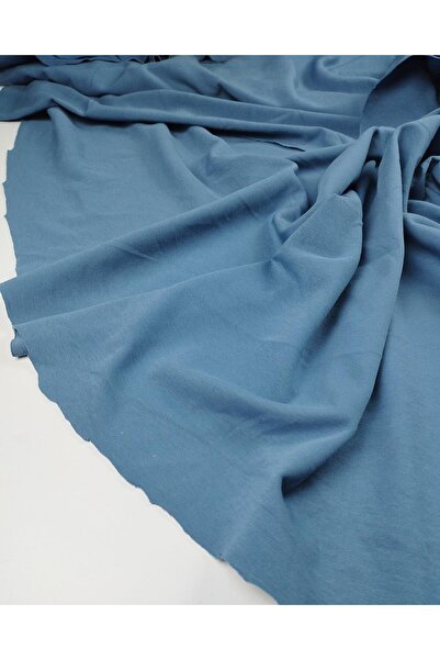 Kumaş Parça Interlock Knitted in Ash Blue Color (Width 190 cm X Length 170 cm)